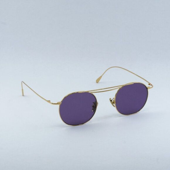 NEW CUTLER AND GROSS CG1268GPLS 001 GOLD PURPLE SUNGLASSES - Picture 1 of 10
